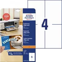 Avery Zweckform Postkarte in Weiß B: 17,0 cm, H: 10,5 cm, T: 10,0 cm - Bild 1