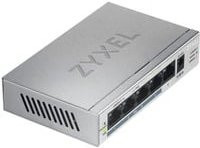 ZyXEL GS1005HP-EU0101F Netzwerk Switch mit 5 Ports, 2000MBit/s und PoE-Funktion in Silber/Grau - Bild 1