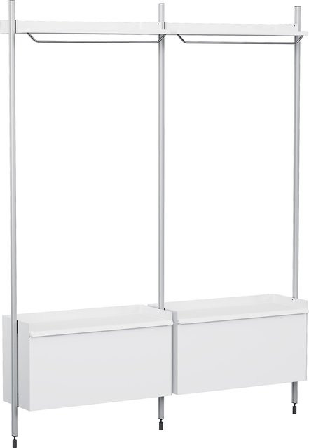 HAY Pier System 1002 Garderobe in Weiß aus Aluminium und Stahl - Bild 1