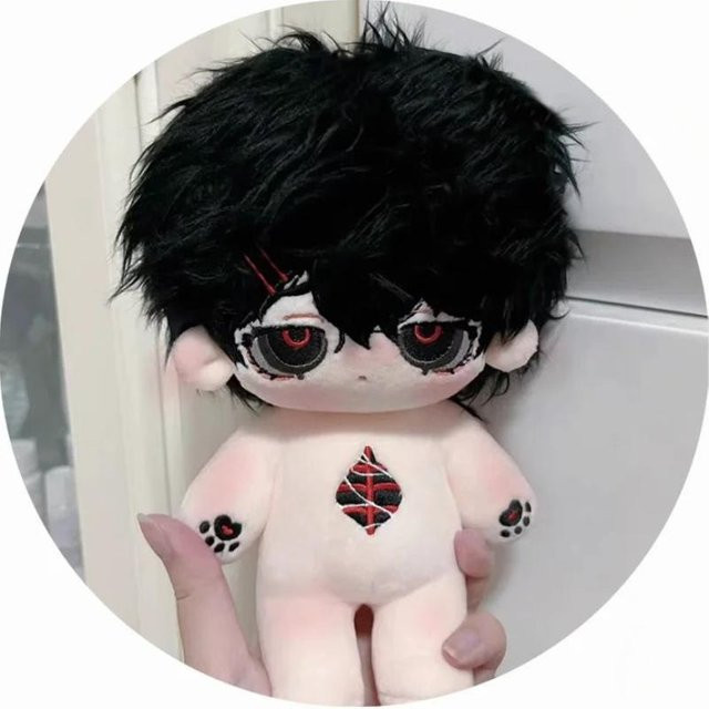 Fashnics Anime Niedliche Melancholische Puppe Plüschtier 20cm ab 3-6 Jahre - Bild 1