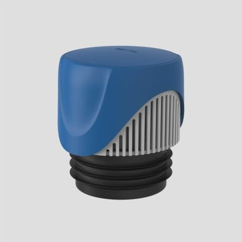 SANIT Rohrbelüfter ventilair DN 70-100 mit Frostschutzhaube und Übergangsdichtung in Blau - Bild 1