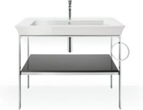 Duravit Waschtisch-Konsole White Tulip in Steingrau Hochglanz, B/T: 98,4 x 45 cm - Bild 1