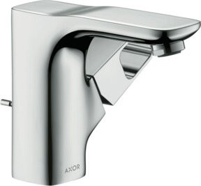 Hansgrohe Axor Urquiola Waschtisch-Einhebelmischer in Chrom mit Pop-up-Abfluss und Wasserersparnis - Bild 1