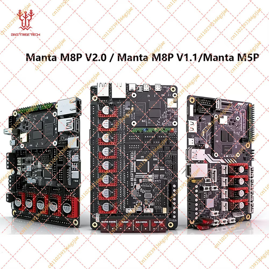 BIGTREETECH Manta M8P V2.0 Motherboard STM32H723ZE 32bit in Schwarz für Klipper und Raspberry Pi, kompatibel mit Voron V0 und Ender 3 3D-Drucker Steuerplatine - Bild 1
