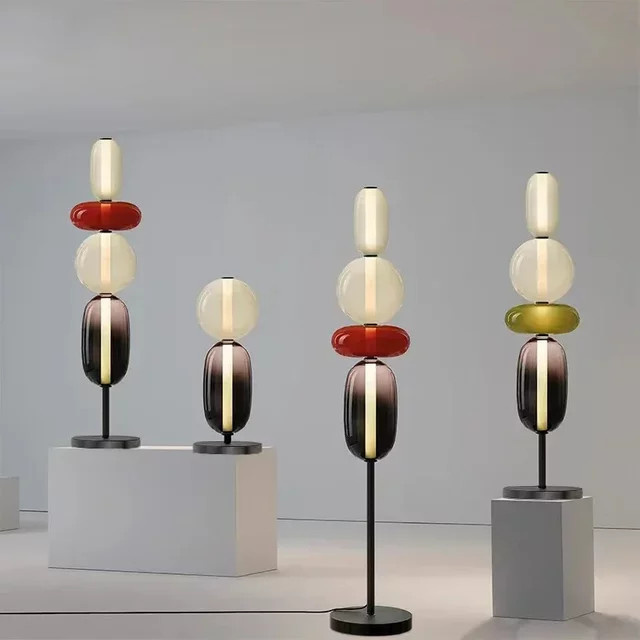 JIANKEXING LED Glas Tischlampe und Stehleuchte in Multicolor für Wohnzimmer, Schlafzimmer oder Studie - Bild 1