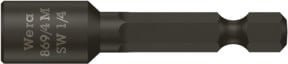 Wera Steckschlüsseleinsatz Bit Schwarz Antrieb 1/4 Zoll 6,3 mm Länge 50 mm - Bild 1