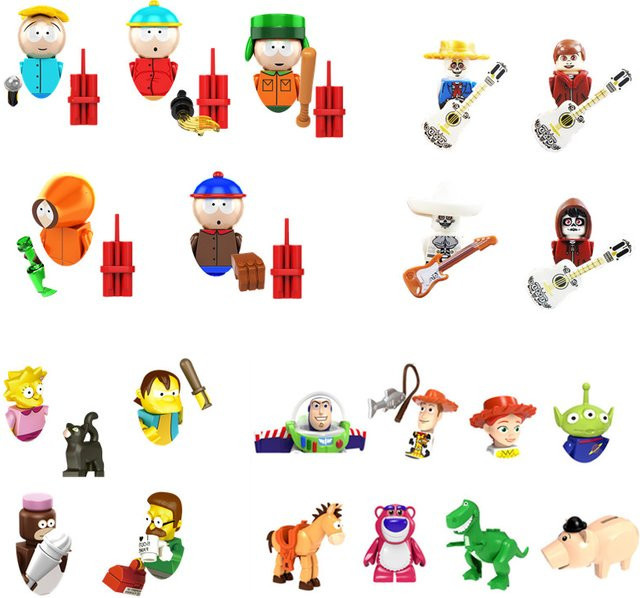 Disney Mini Bricks Einzelfigur Cartoon Anime Actionfigur aus Kunststoff in Mehrfarbig - Bild 1