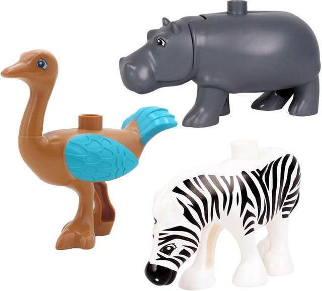Zoo Tiere Serie Set, Bausteine, Lernspielzeug, ab 3 Jahre - Bild 1