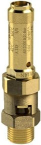 Riegler Sicherheitsventil aus Messing in Gold, G 1, Ansprechdruck 3 bar - Bild 1