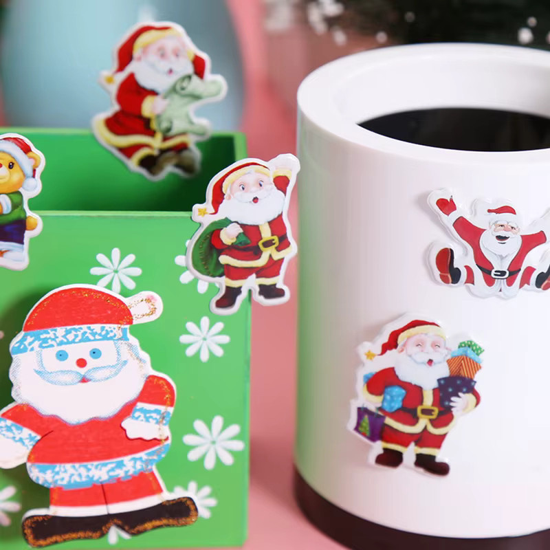 ZYF Weihnachtliches Briefpapier Set mit Handheld Luftballons und Blasenaufklebern, Mehrfarbig, 20 Stück - Bild 2