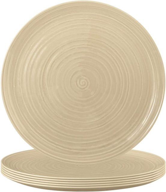 Seltmann Weiden Pizzateller Terra Serie, 6er Set, Sandbeige, Durchmesser: 31,5 cm - Bild 1