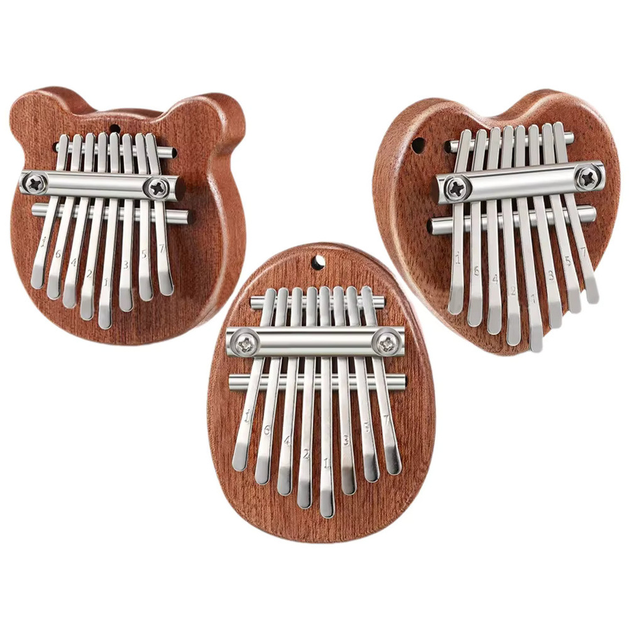 YOUYAN Mini Kalimba Daumenklavier, 8-Tasten, 1-teiliges Set - Bild 6