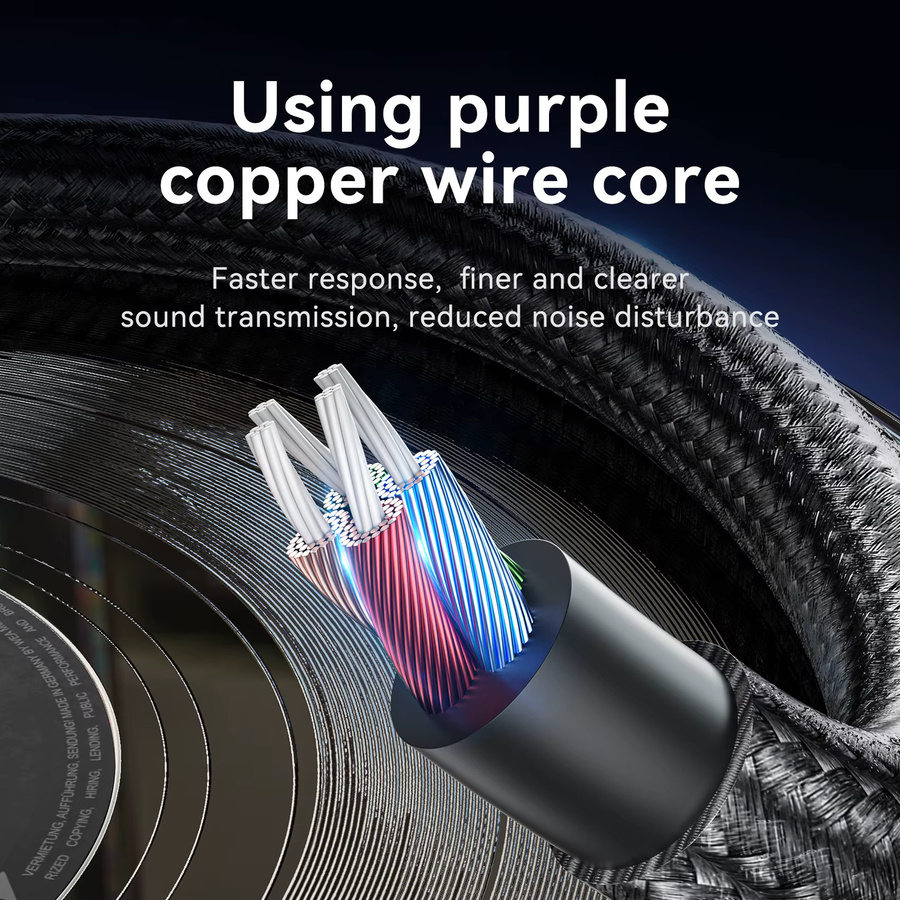 Vention 3,5 mm Klinke Audiokabel Aux-Kabel in Schwarz - Bild 4