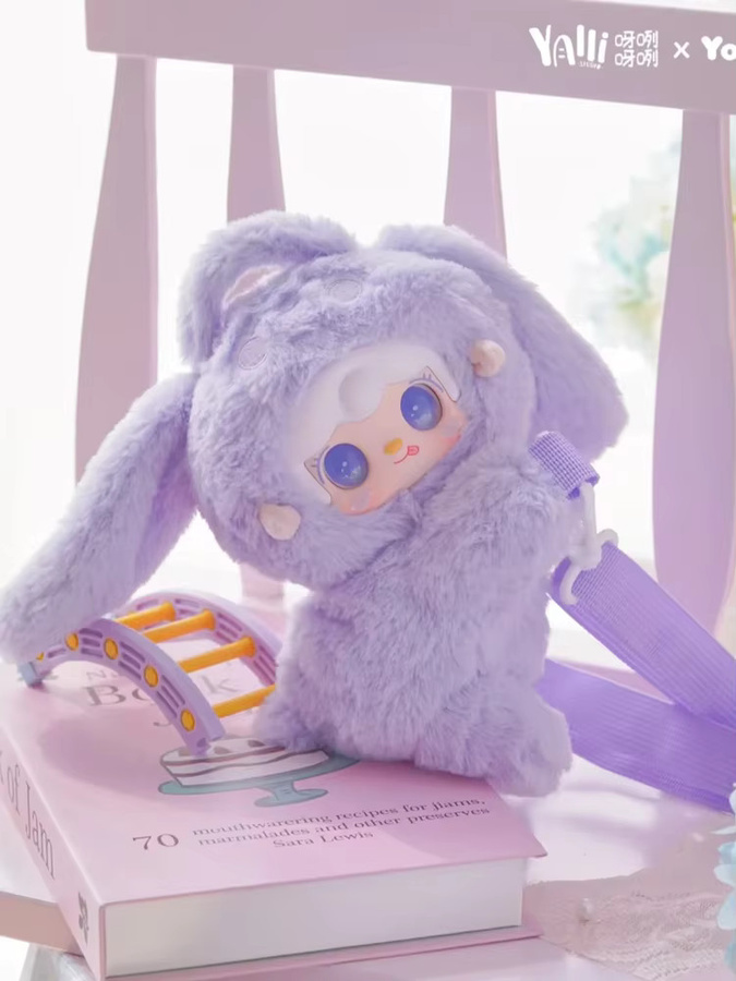 Yooki V8 Rabbit Mini-Geldbörse Companion Collection, Fuzzy Bunny Pouch, Plüsch / Textil, Einzelfigur - Bild 3