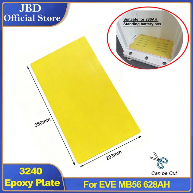 EVE Isolations-Epoxidplatte 3240 R5 Dicke 0,5 mm für LiFePO4 Prismatische Batteriezellen 3,2V 680Ah - Bild 1
