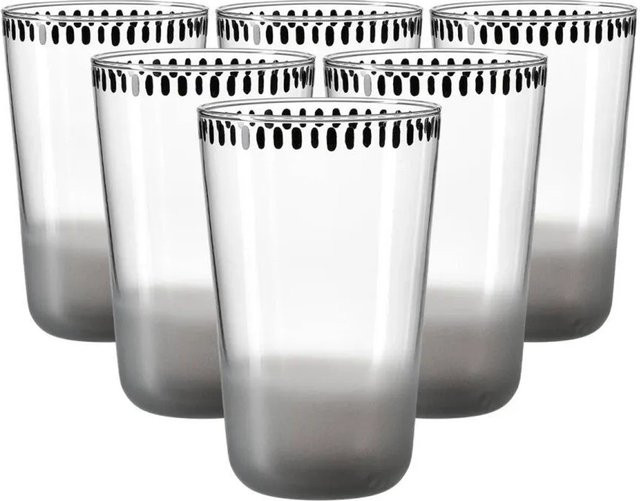 Ritzenhoff & Breker Natura Trinkglas Grau 6er Set 400 ml - Bild 1