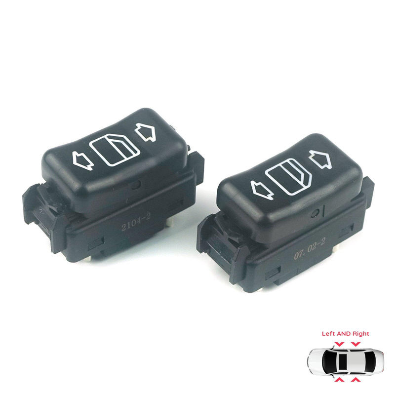 BROSS Mittelkonsolen-Steuerfensterschalter 5-Pin Links Rechts für Mercedes W124 A124 C124 S124 W126 C126 W463 W201 190 Schwarz BDP631+BDP632 - Bild 2