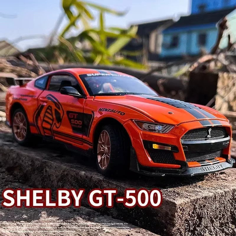 Ford Mustang Shelby GT500, Sportwagen Modell, 1:32, Metall, mit Sound und Licht - Bild 1