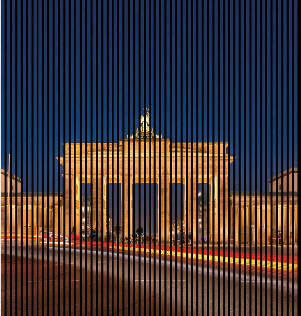 FN Acustico Akustikplatte Berlin Bunt aus PET und MDF mit modernem Design, H x B x T: 2.400 x 2.253 x 19 mm - Bild 1