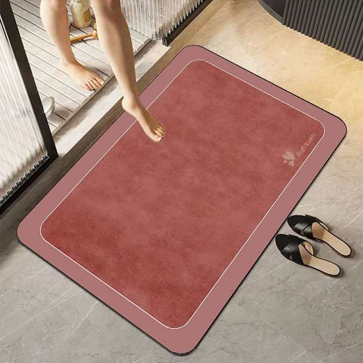 Rutschfeste Badezimmer Matte von Yiran Furniture, schnelltrocknende Kieselgur Matte für die Toilette, B/B: 40 x 60 cm - Bild 2