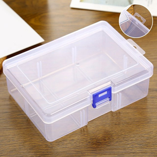 Transparente Kosmetik-Aufbewahrungsbox aus Kunststoff, staubdichte und wasserdichte Aufbewahrungsbox für deine Kosmetikartikel - Bild 1