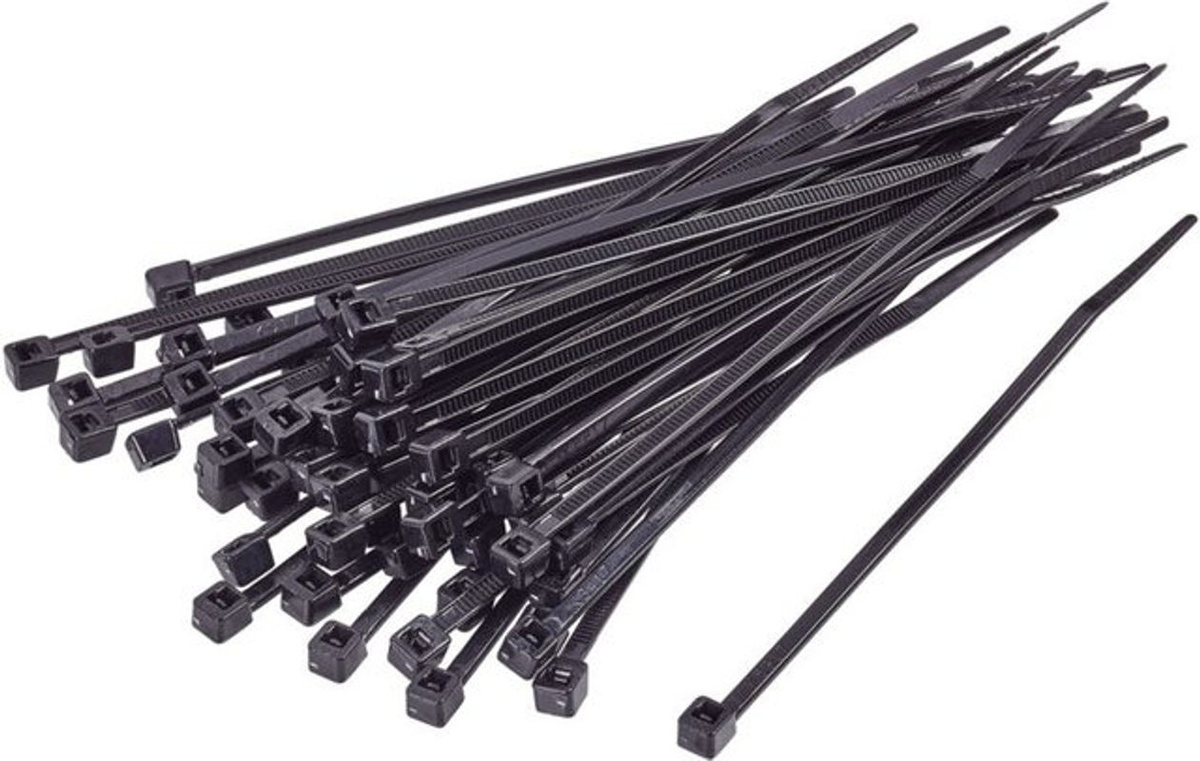 TRU COMPONENTS Kabelbinder Schwarz UV-Witterungsstabil 100 Stück, Länge: 1000 mm, Breite: 12,4 mm - Bild 2