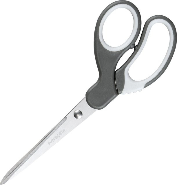 Nirosta Küchenschere aus Edelstahl mit Softgrip in Grau, Länge: 22 cm - Bild 1