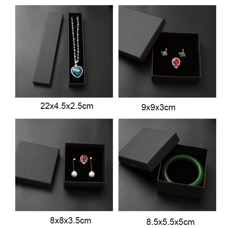 Aclovex Schmuckverpackung aus Papier für Ohrringe, Halsketten und Ringe, Geschenkboxen für Schmuck-Displays - Bild 2