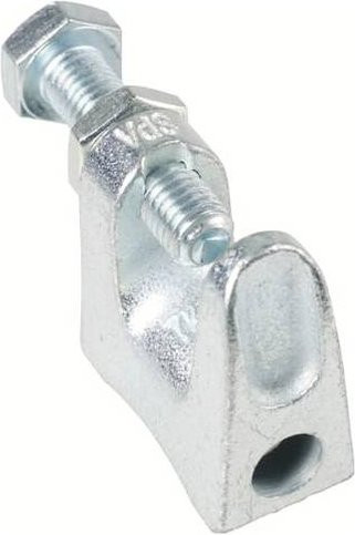 ABB E-Klips FC-10T Trägerklammer waagrecht aus Federstahl, Farbe: Silber, B/T/H: 50 x 42 x 45 mm, 25 Stück - Bild 1