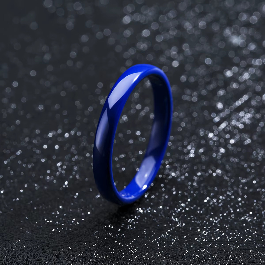 Pinannie Keramikring, Schwarz, Damen, 3mm - Bild 1