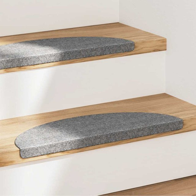 vidaXL Selbstklebende Stufenmatten, 15 Stück, Grau, B/T/H: 56 x 17 x 3 cm - Bild 2