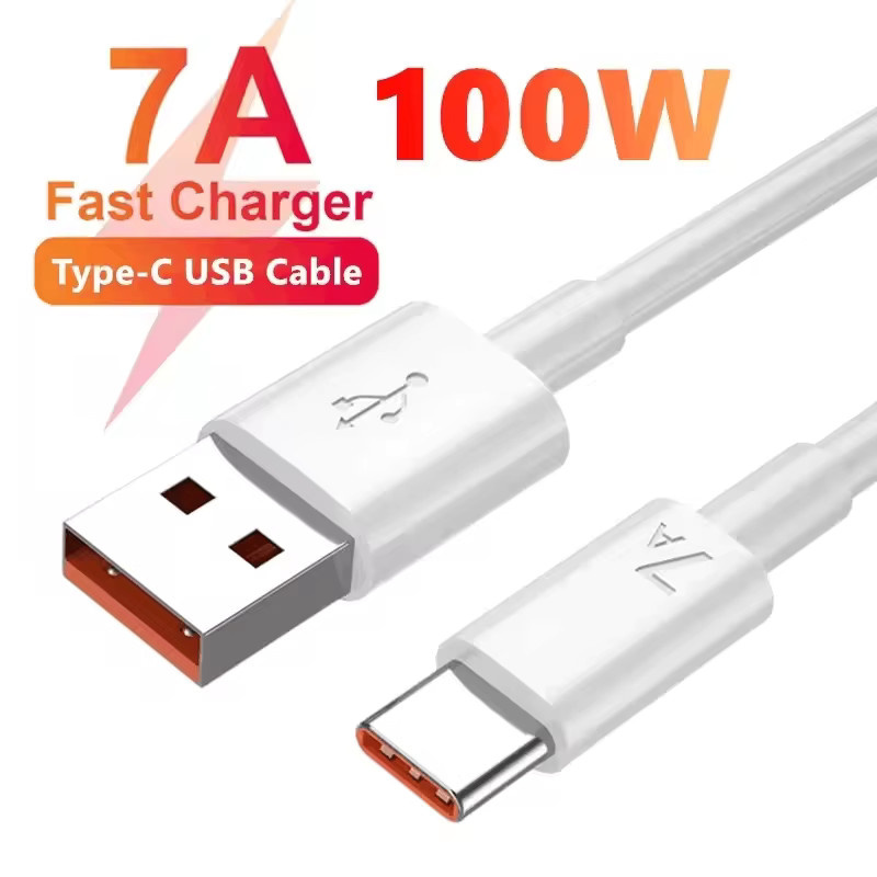 USB-C Ladekabel 100 W Super Schnellladekabel für Huawei, Samsung und Xiaomi in Weiß - Bild 5
