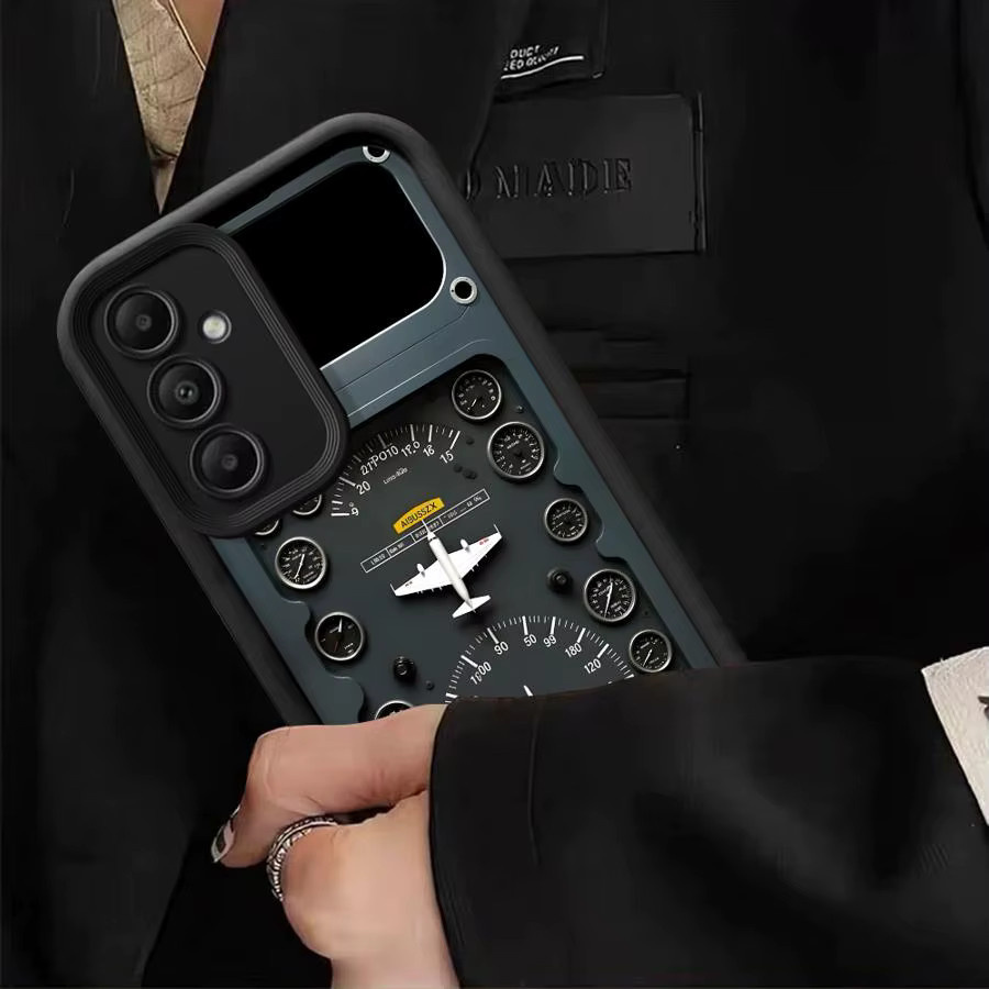 Handyhülle mit Flugzeuginstrumenten-Design für Samsung Galaxy A-Serie in Multicolour - Bild 2