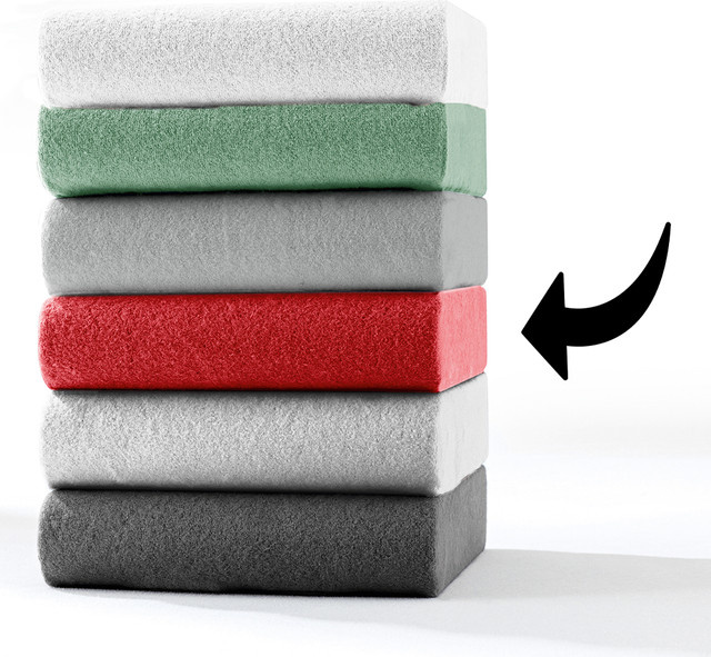 Dreamtex Polar-Fleece-Spannbetttuch aus Polyester, B/T: 90 x 100 cm, Höhe: 30 cm - Bild 1