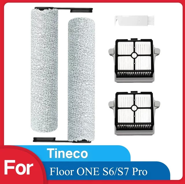Ersatz-HEPA-Baugruppe und Bürstenrollen-Set für Tineco Floor ONE S6/S7 Pro Kabelloser Nass-Trocken-Staubsauger in Weiß - Bild 1