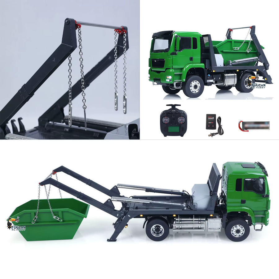 LESU RC Hydraulischer Kipplader, ferngesteuerter Metall-Dumper, 1:14, mit Licht- und Soundsystem - Bild 2
