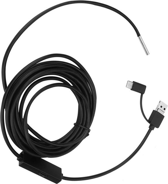 TOMTOP 3 in 1 Endoskop für Android Type-C mit 3,5 mm Objektiv und High Definition, wasserdicht, Schwarz, 3,5 m Kabel - Bild 1