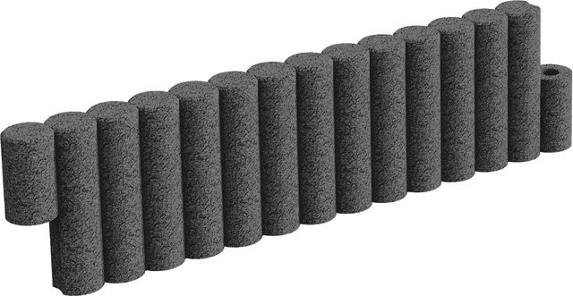 Terrasoft Beeteinfassung Begrenzungselement Anthrazit Grau, 6er Set, B/H/L: 8 x 27,5 x 100 cm - Bild 1