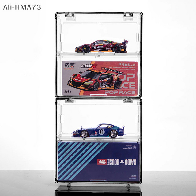 JETTING Acryl-Displaybox transparent mit Deckel als staubdichte Aufbewahrungsbox für deine Spielzeugautos-Kollektion - Bild 1