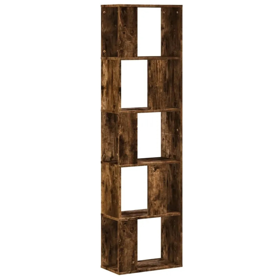 vidaXL Bücherregal mit 5 Böden in Räuchereiche, B/T/H: 45 x 23,5 x 162,5 cm - Bild 2