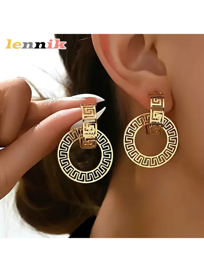 LENNIK Ohrringe, Gold, Vintage, Damen, ohne Stein - Bild 5