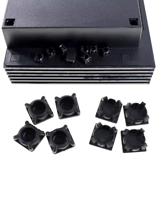 OULLX 8er Set rutschfeste Gummifüße und Silikonabdeckungen in Schwarz als Ersatzteile für PS2 3W 5W 30000 50000 Spielkonsolen - Bild 6