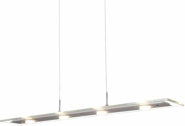 Brilliant Smoke LED Pendelleuchte in Transparent und Silber mit Glas und Metall - Bild 1