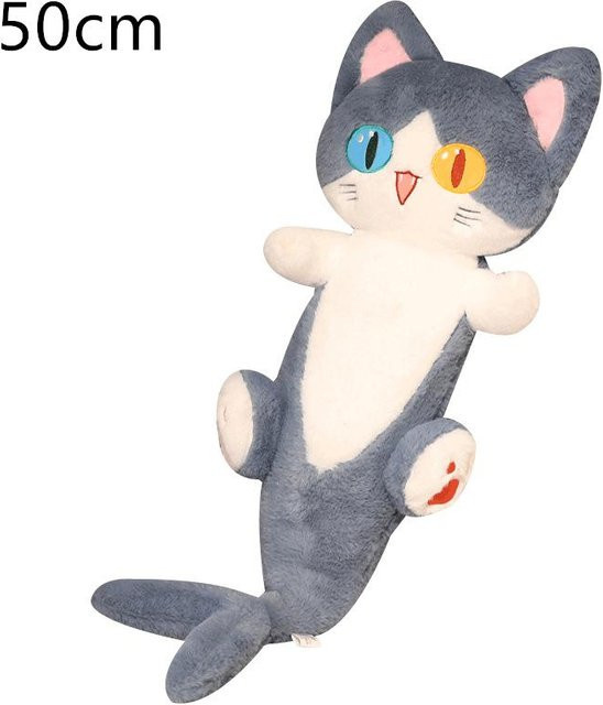 Kidsly Katze Plüschtier, Stoffpuppe, 50cm, Grau - Bild 1