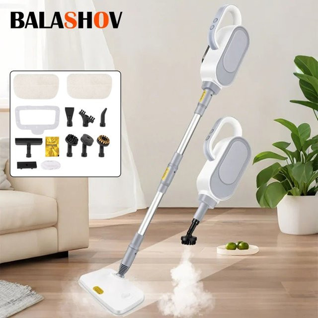 BALASHOV Multifunktions-Dampfreiniger in Weiß für Boden- und Teppichreinigung mit 220V - Bild 1
