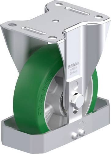 Blickle B-ALST 150K-FS Stahlblech-Bockrolle in Silber, Rad-Durchmesser: 150 mm, Tragfähigkeit: 400 kg - Bild 1