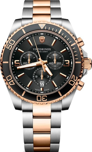 Victorinox Maverick Chronograph, Quarz, Edelstahl, 43 mm, Herren - Bild 1