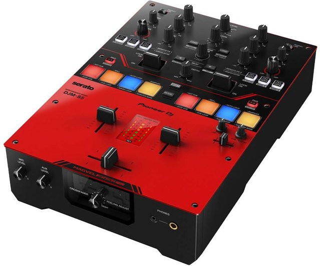 Pioneer DJ DJM-S5 Battle Mixer Mischpult in Rot mit USB-C Anschluss - Bild 1