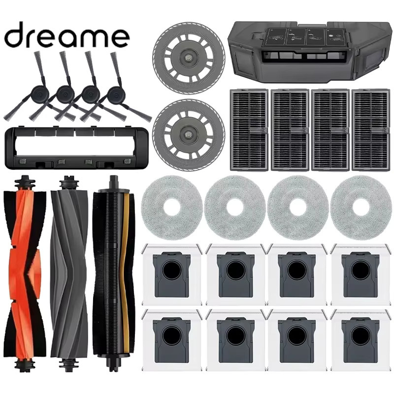 Dreame L10s Ultra Gen 3 / RLL53SE Roboterstaubsauger Zubehör-Set mit Hauptbürsten, Seitenbürsten, Wischtüchern, HEPA-Filtern und Staubbeuteln in Multicolour - Bild 2