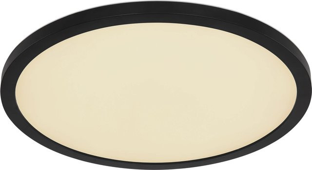 Globo LED-Deckenleuchte Sapana Schwarz Matt, RGBW, dimmbar mit Fernbedienung und Timer, kreisförmig - Bild 1